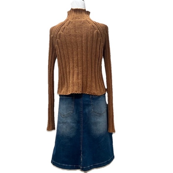 American Eagle Ribbed Sweater Brown XS - Picture 3 of 4